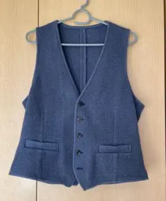 LARDINI ジレ ベスト ネイビー 48 ラルディーニ