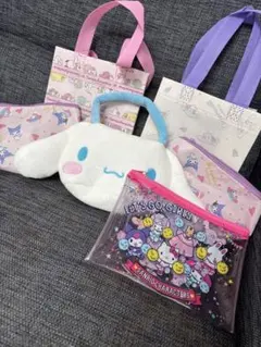 サンリオ マイメロ シナモロール ポーチ バッグ ぬいぐるみバッグ　まとめ売り