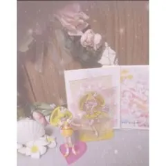 プリキュア フィギュア アクスタ色紙付き