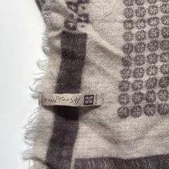 幾何学模様 グレー系 ストール・ショール