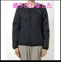 PUMA ブラック&濃いグリーン リバーシブルジャケット