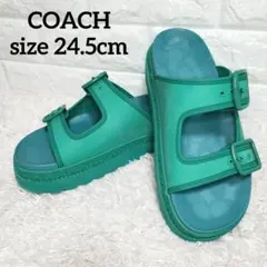 COACHコーチ コンフォート厚底ラバースポーツサンダル レイニー 24.5cmのサムネイル