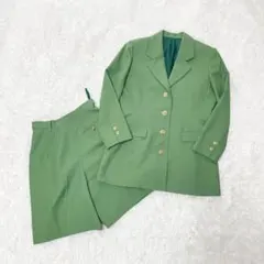 美品✨バブリースーツ 金ボタン セットアップ 昭和レトロ 半パンツ