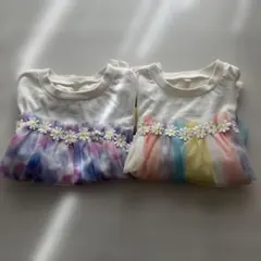 ２枚セット　フリルTシャツ