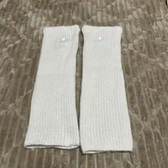 adidas レッグウォーマー　クリーム色のサムネイル