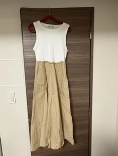 ZARAノースリーブワンピース⭐︎ ホワイトベージュ