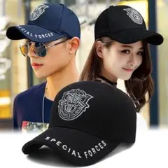 q95 新品 男女兼用 韓国系 メッセージキャップ ユニセックス 黒白 T36