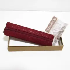 【未使用】印伝 印傳屋 ペンケース 筆入れ ポーチ 鹿革 本革 レザー