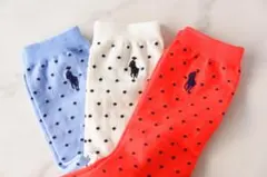 POLOポロラルフローレン【3足セット／レディース・キッズ】おしゃれなソックス