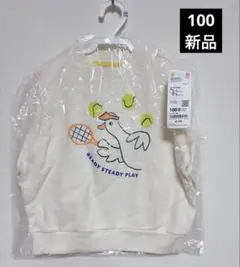 【新品】ユニクロ　トレーナー　キッズ　100 鳥 長袖