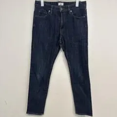 ブラウニースタンダード【S】デニムパンツ テーパード裾 ネイビーデニム お出かけのサムネイル