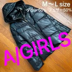 A/GIRLS エイガールズ レディース フード付きダウンジャケット ハーフ丈
