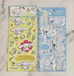 2枚セット　マシュマロシール　サンリオ　シナモンロール　ぷっくり　まとめ売り