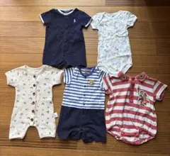 ミキハウス ラルフローレン プチバトーロンパース 5点セット