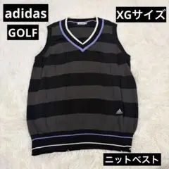 adidas GOLF ニットベスト　アディダスゴルフ　XL XG Vネック