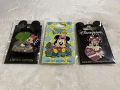 ディズニー 海外限定 ピンバッジ ミニー 3点セット