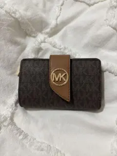 【美品】MICHAEL KORS 二つ折り財布 ブラウン