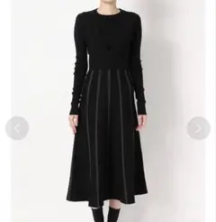 本日消します！新品未使用バイカラーストライプニットジャンパースカート