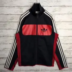 adidas トラックジャケット ジャージ トレフォイル 刺繍ロゴ L