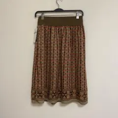新品タグ付き　レリアン　花柄スカート ウエストゴム