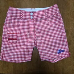 FILA GOLF チェック柄ショートパンツ M