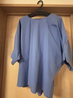 【新品タグ付き】UNITEDARROWSブルー 半袖シャツ FREEサイズ