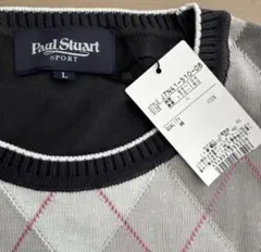 【新品タグ付】ポールスチュアート アーガイル 春ニット