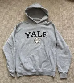 チャンピオンYale University グレー フード付きパーカー