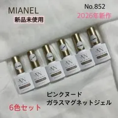 No.852 MIANEL ピンクヌード 微粒子 ガラスマグネットジェル 6色