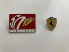 Ferrari 50周年記念・エンブレム　ピンバッジ 2点セットのサムネイル