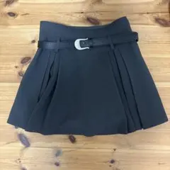 【美品】アベイル プリーツスカート ベルト付き 制服風 韓国コーデ