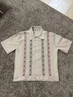 Costomline ポロシャツ 半袖 ベージュ系 総柄 L