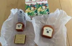 パンどろぼう　まちぶせフィギュア&食パンスタンプ　ミニこものいれ　マクドナルド
