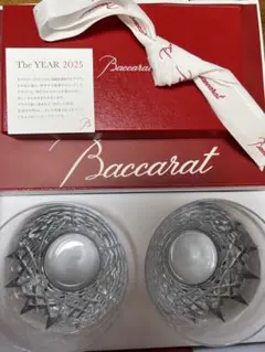 Baccarat クリスタルロックグラス 2個セット