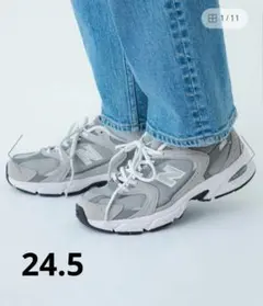ニューバランス MR530CK グレー スニーカー 24.5cm レディース