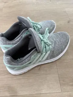 adidas OrthoLite スニーカー 24.5cm グレー/ミント