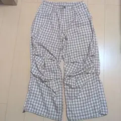 RAGEBLUE チェックワイドパンツ ブラウン M