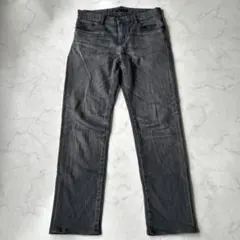 UNIQLO ユニクロ ストレートデニム ブラック レディース 30サイズ