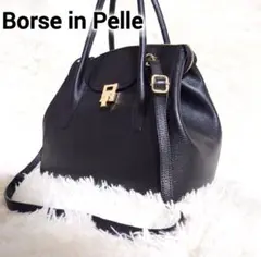 Borse in Pelle レザーバッグ A4 シボ革 2way イタリア製