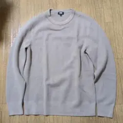 UNIQLO ウォッシャブルミラノリブクルーネックセーター　M