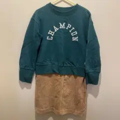 champion ワンピース 100㎝　トレーナー　スカート