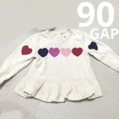 baby GAP ハート柄ニットセーター 18-24 months90