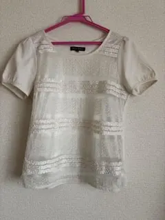 ブラウス　ミッシュマッシュ　白　Mサイズ　OL通勤服