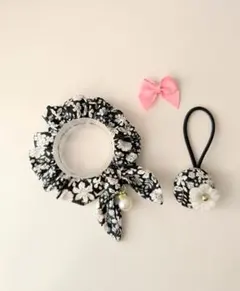 リボン付き.シュシュ