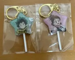 ヒロアカ　キャンディ風キーホルダー　緑谷　麗日