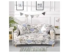 ストレッチ素材 フラワーパターン ソファカバー