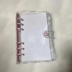 透明バインダー ピンク リフィル付き