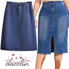 dazzlin ダズリン デニムスカートシンプル  膝丈 Mサイズ 2点セット