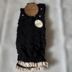 レディース靴下黒地に白ドット柄ルーズソックス23〜25㎝