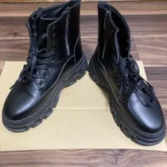 メンズ　ブラック　ハイカット　ショートブーツ26.5cm 軽量 厚底